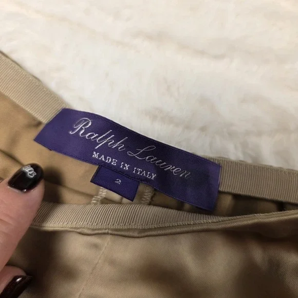 Ralph Lauren Purple Label Ainsworth Washed Satin Shorts Womens 2 $990 - Picture 4 of 8